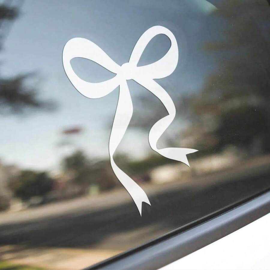 Car Accessories Girly - 1개입 리본 자동차 데칼, 자동차 장식용