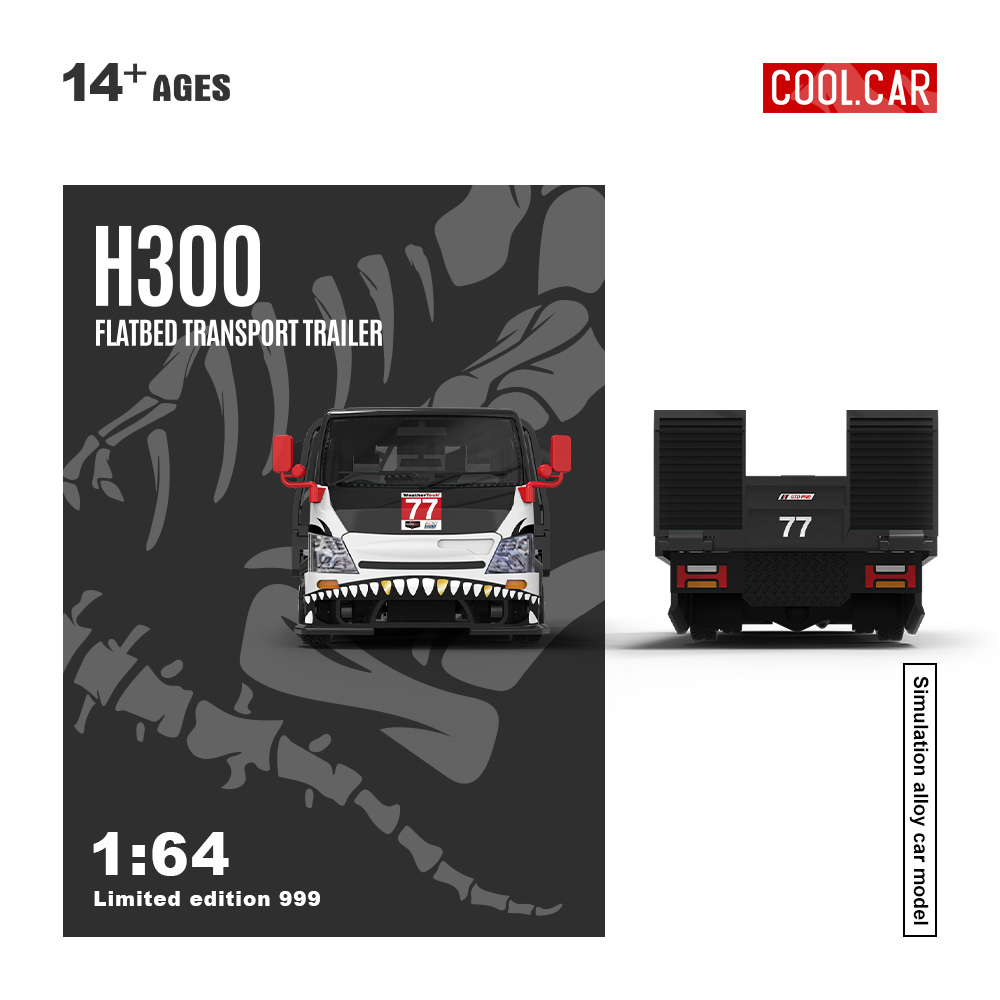 Car Accessories Company - *사전 판매*멋진 자동차 1:64 H300 플랫베드
