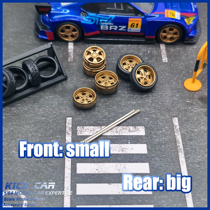 Car Accessories Company - 1/64 모델 자동차 휠 D: 11mm+11.5mm
