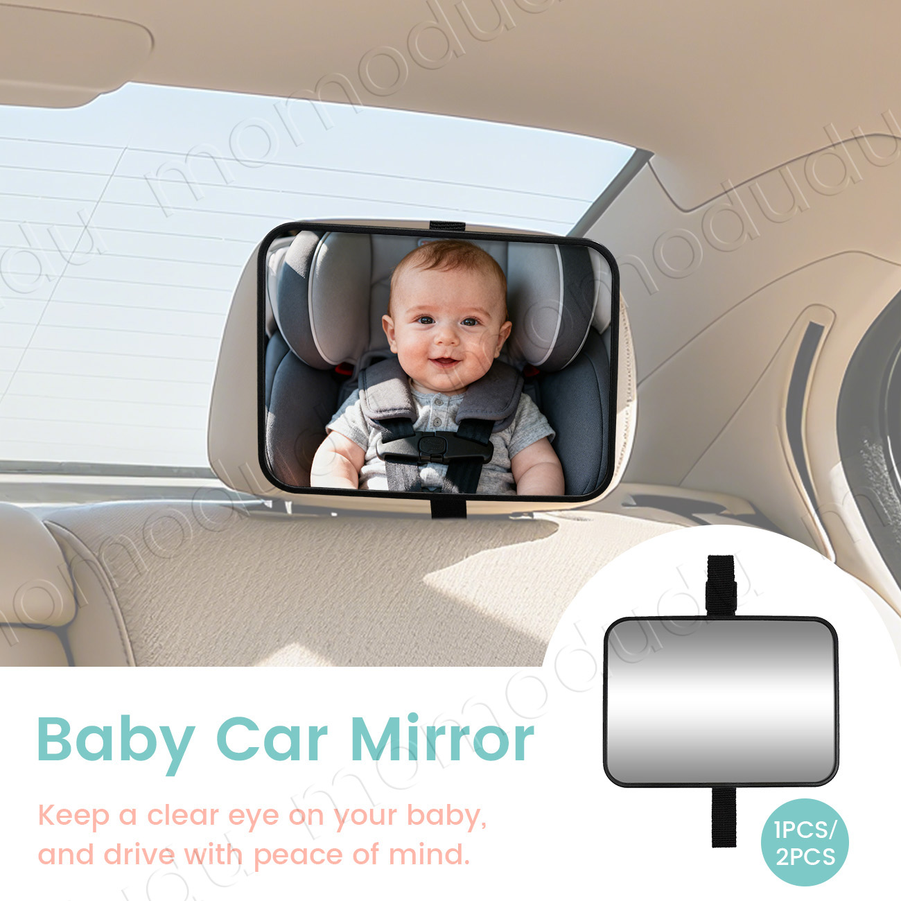 Car Accessories For Baby - 아기 카시트용 자동차 거울, 깨지지 않는
