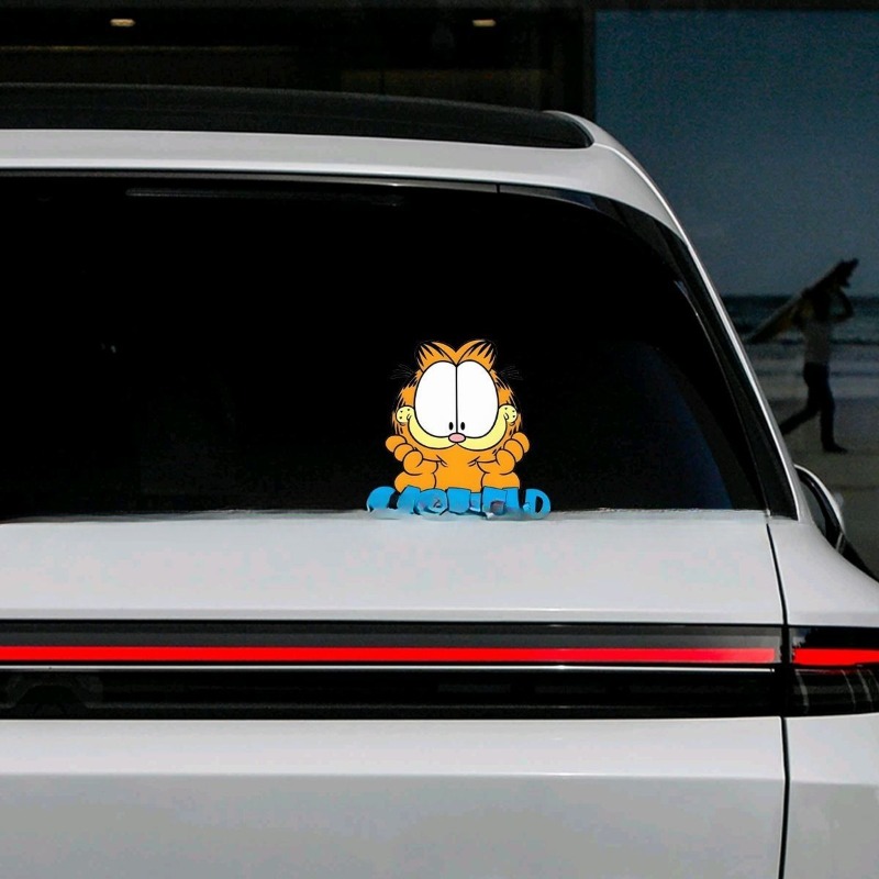 창의적인 만화 귀여운 가필드 자동차 스티커, 맞춤형 인 - Car Accessories Decoration 리뷰 및 가격