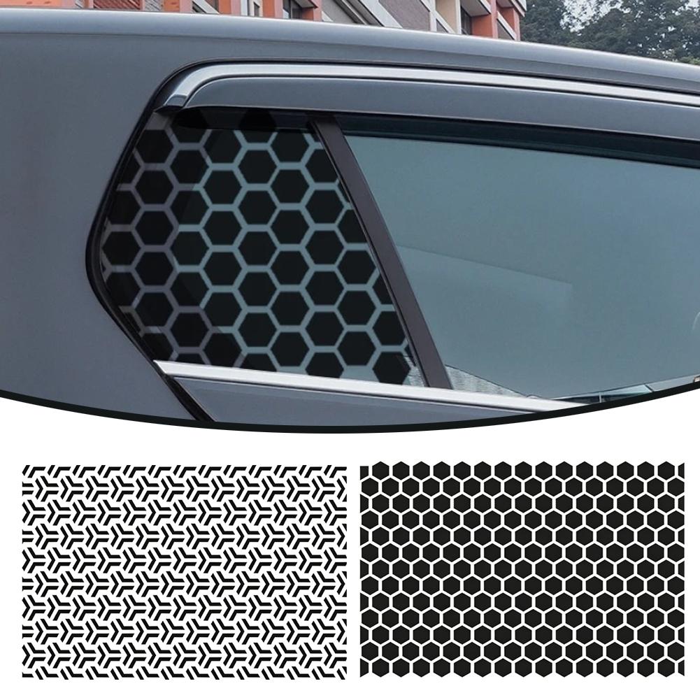자동차 사이드 윈도우 허니콤 패턴 스티커 무광 블랙 비 - Car Accessories Unique 리뷰 및 가격
