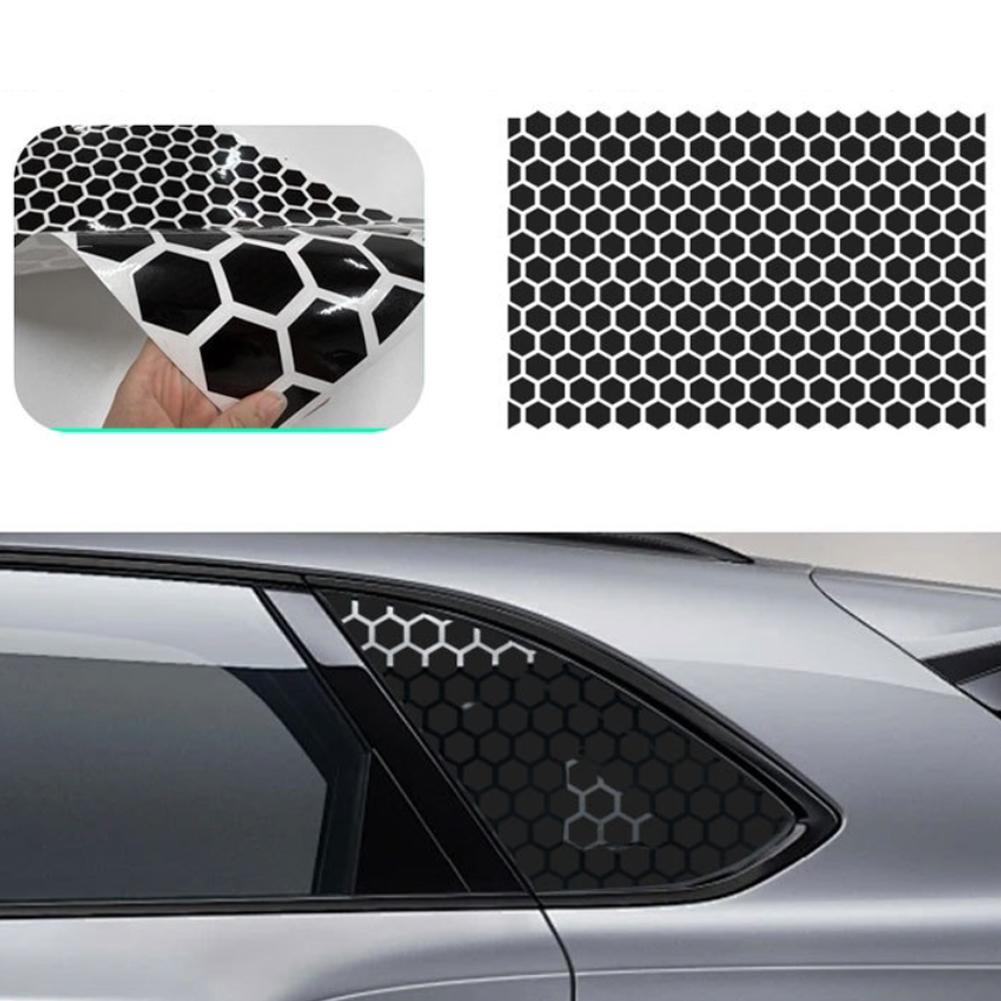 자동차 사이드 윈도우 허니콤 패턴 스티커 무광 블랙 비 - Car Accessories Unique 리뷰 및 가격