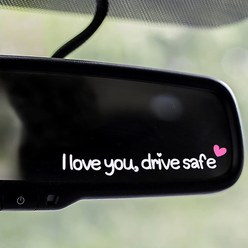 사랑해요 안전 운전하세요 자동차 미러 스티커 여성 운전 - Car Accessories For Women 리뷰 및 가격