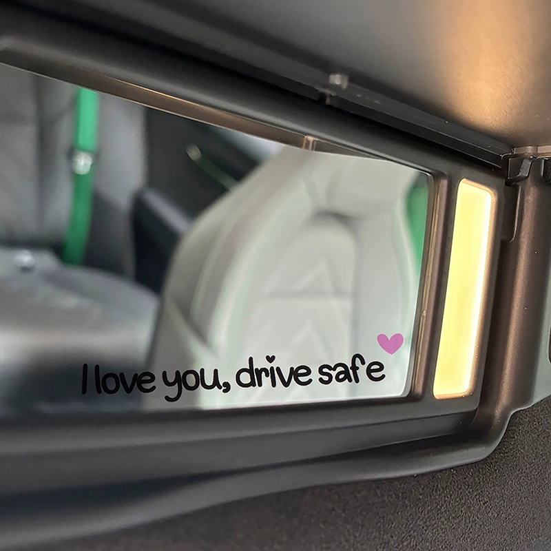 사랑해요 안전 운전하세요 자동차 미러 스티커 여성 운전 - Car Accessories For Women 리뷰 및 가격