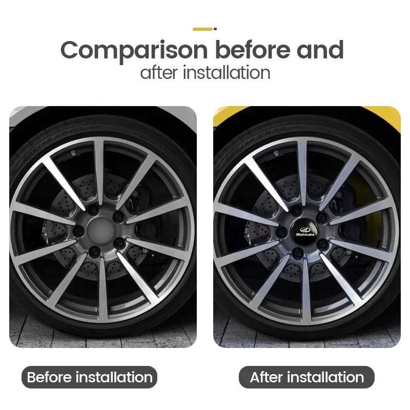 마힌드라 자동차 휠 센터 허브 캡 배지 휠 스티커 장식 - Car Accessories Xuv 300 리뷰 및 가격