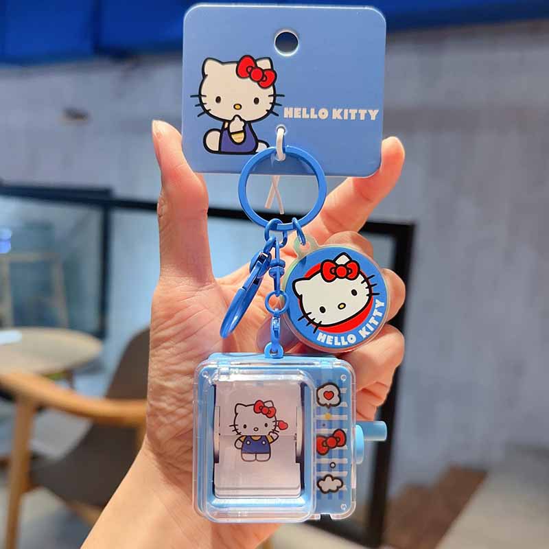 애니메이션 헬로 키티 키체인 Kt 고양이 참 장식품 배 - Car Accessories Girly 리뷰 및 가격
