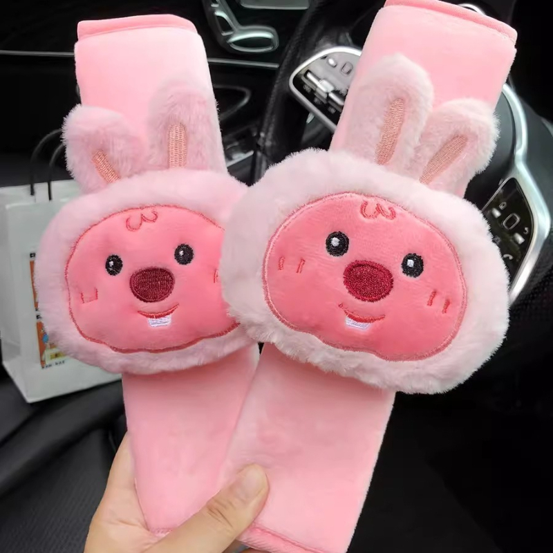 귀여운 만화 비버 루피 인형, 창의적인 자동차 안전벨트 - Car Accessories Decoration 리뷰 및 가격