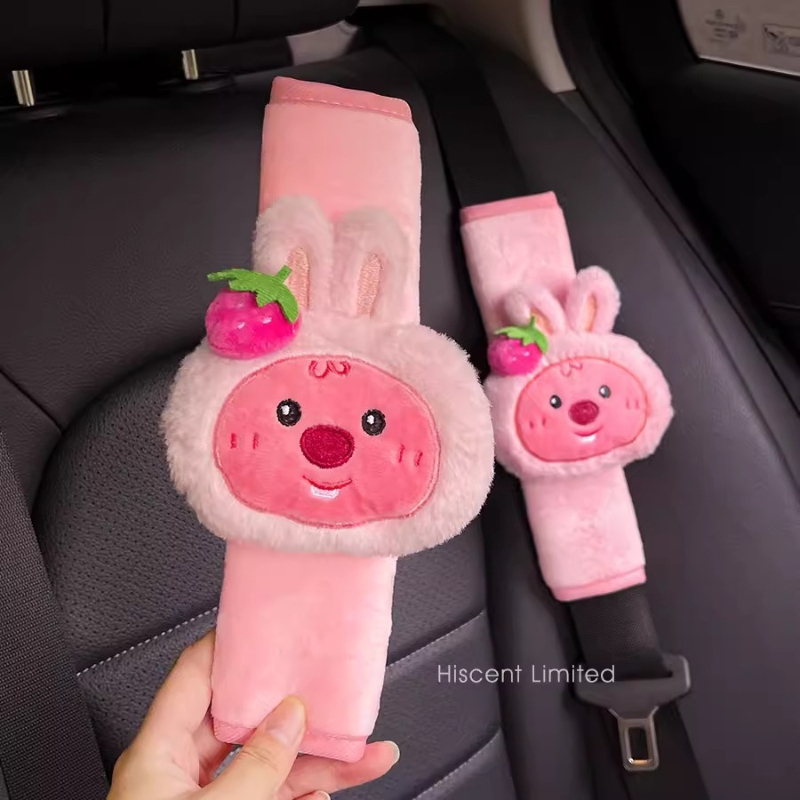 귀여운 만화 비버 루피 인형, 창의적인 자동차 안전벨트 - Car Accessories Decoration 리뷰 및 가격
