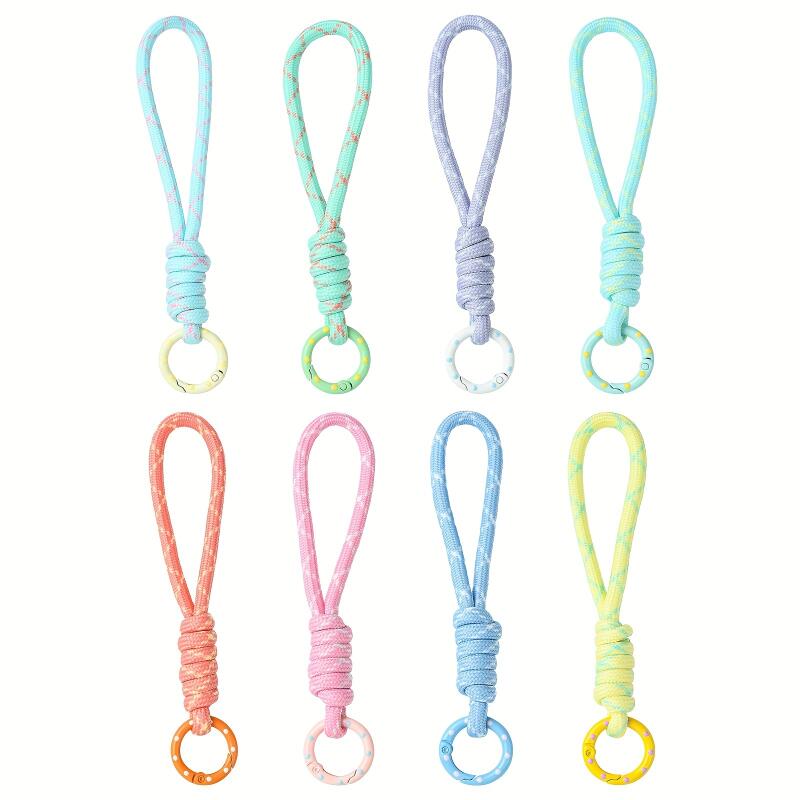 2~5pcs 다채로운 땋은 키체인 휴대폰 끈 분실 방지 - Car Accessories For Women 리뷰 및 가격