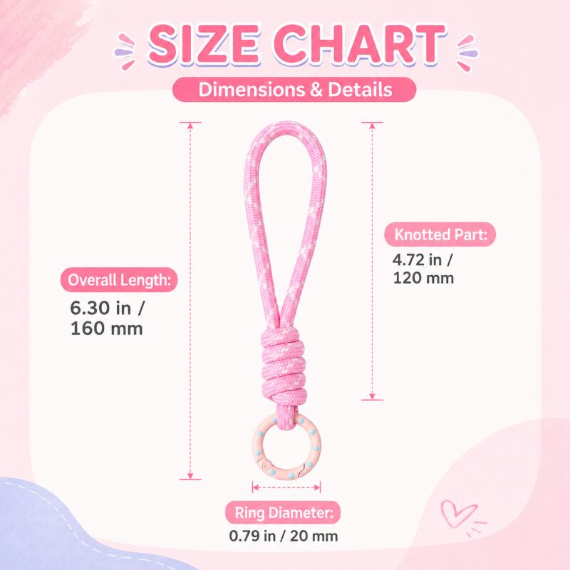2~5pcs 다채로운 땋은 키체인 휴대폰 끈 분실 방지 - Car Accessories For Women 리뷰 및 가격
