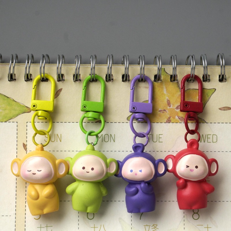 4PCS 핫 만화 텔레토비 시리즈 펜던트 창의력이 돋보 - Car Accessories For Women 리뷰 및 가격