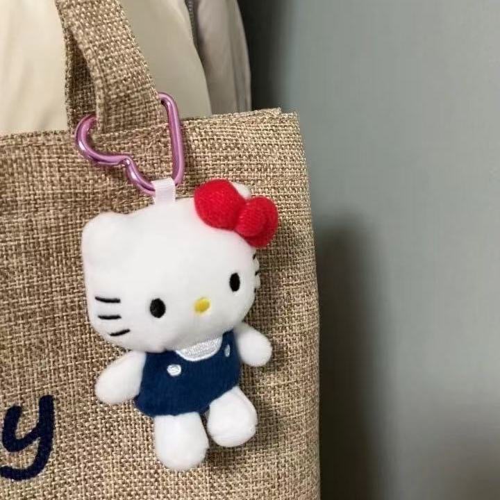 카와이 헬로 키티 키체인 귀여운 만화 가방 펜던트 플러 - Car Accessories Girly 리뷰 및 가격