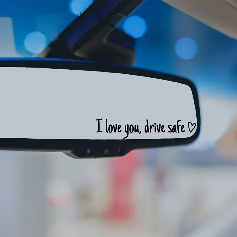 사랑해요 백미러 데칼 - 여성 운전자를 위한 진심 어린 - Car Accessories For Women 리뷰 및 가격