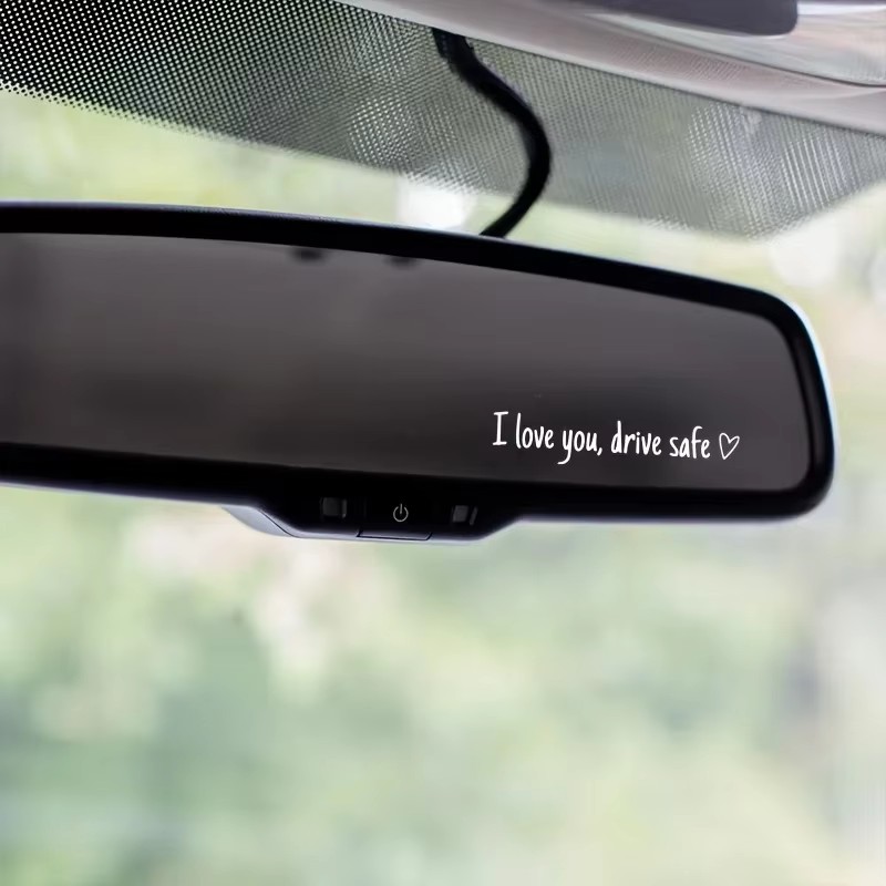 사랑해요 백미러 데칼 - 여성 운전자를 위한 진심 어린 - Car Accessories For Women 리뷰 및 가격