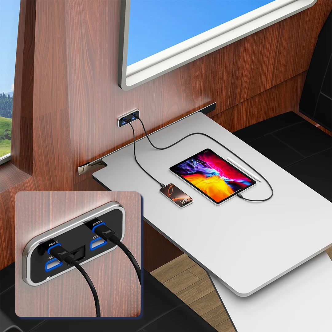 76W 듀얼 PD 듀얼 QC3.0 타입 C USB 퀵  - Car Accessories Thailand 리뷰 및 가격