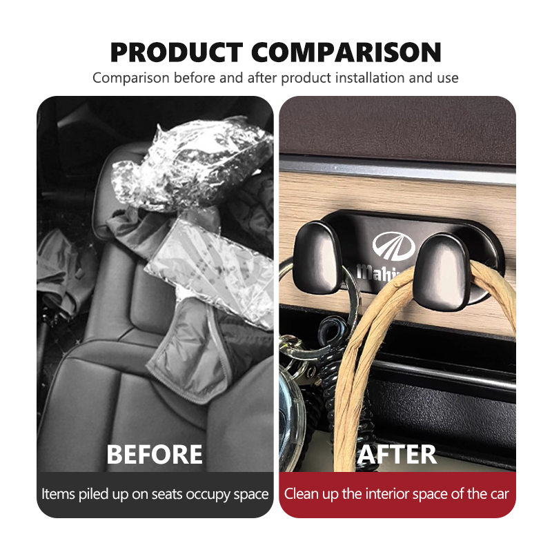 아연 합금 자동차 후크 실내 벽걸이 스티커 후크 수납  - Car Accessories Xuv 300 리뷰 및 가격