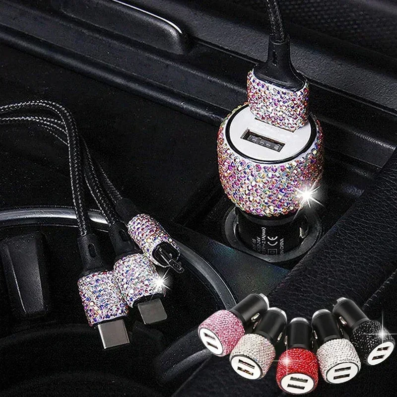 USB 차량용 충전기 5V 2.1A 듀얼 포트 고속 어 - Car Accessories For Women 리뷰 및 가격