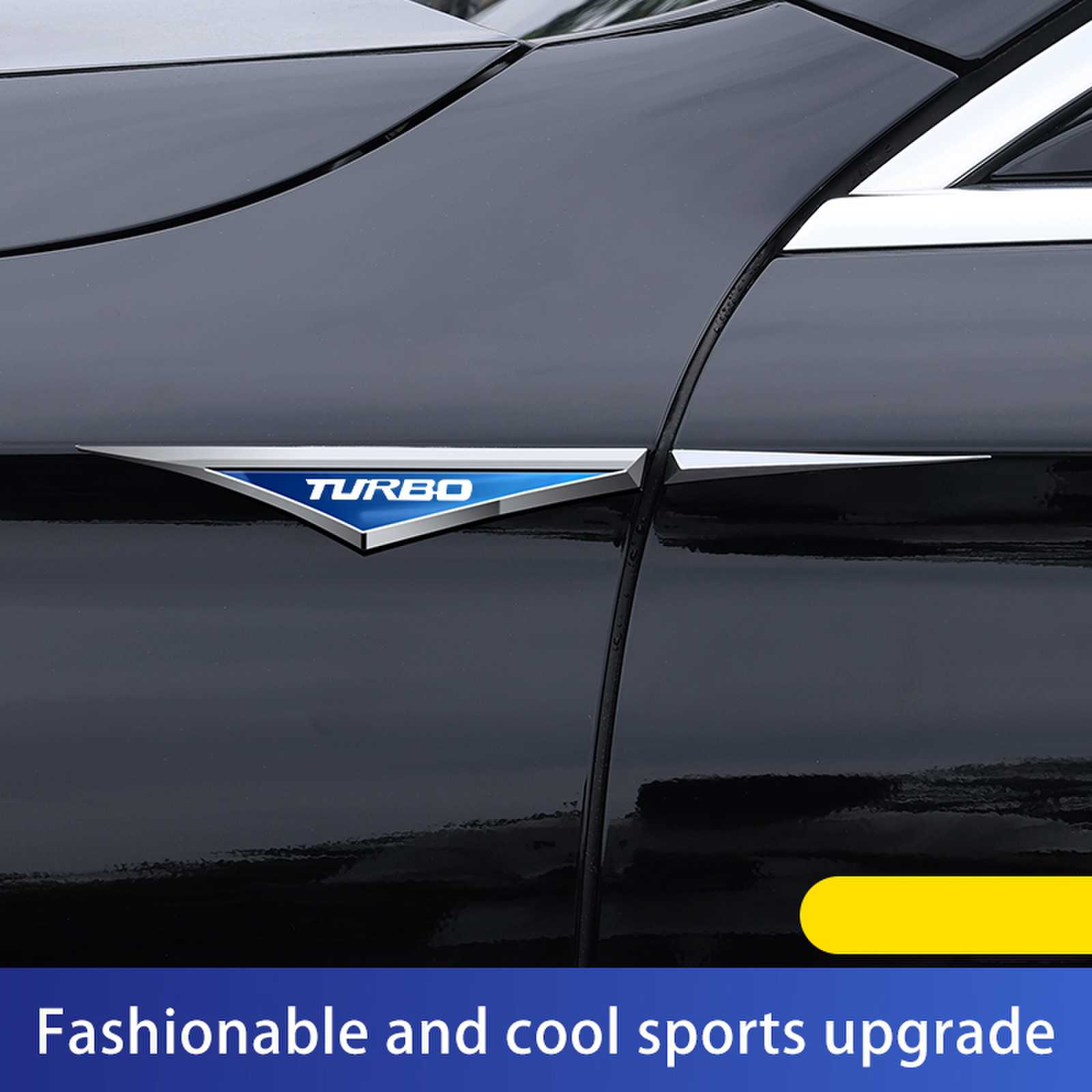 새로운 패션 터보 로고 자동차 금속 스티커, 자동차 문 - Car Accessories Unique 리뷰 및 가격