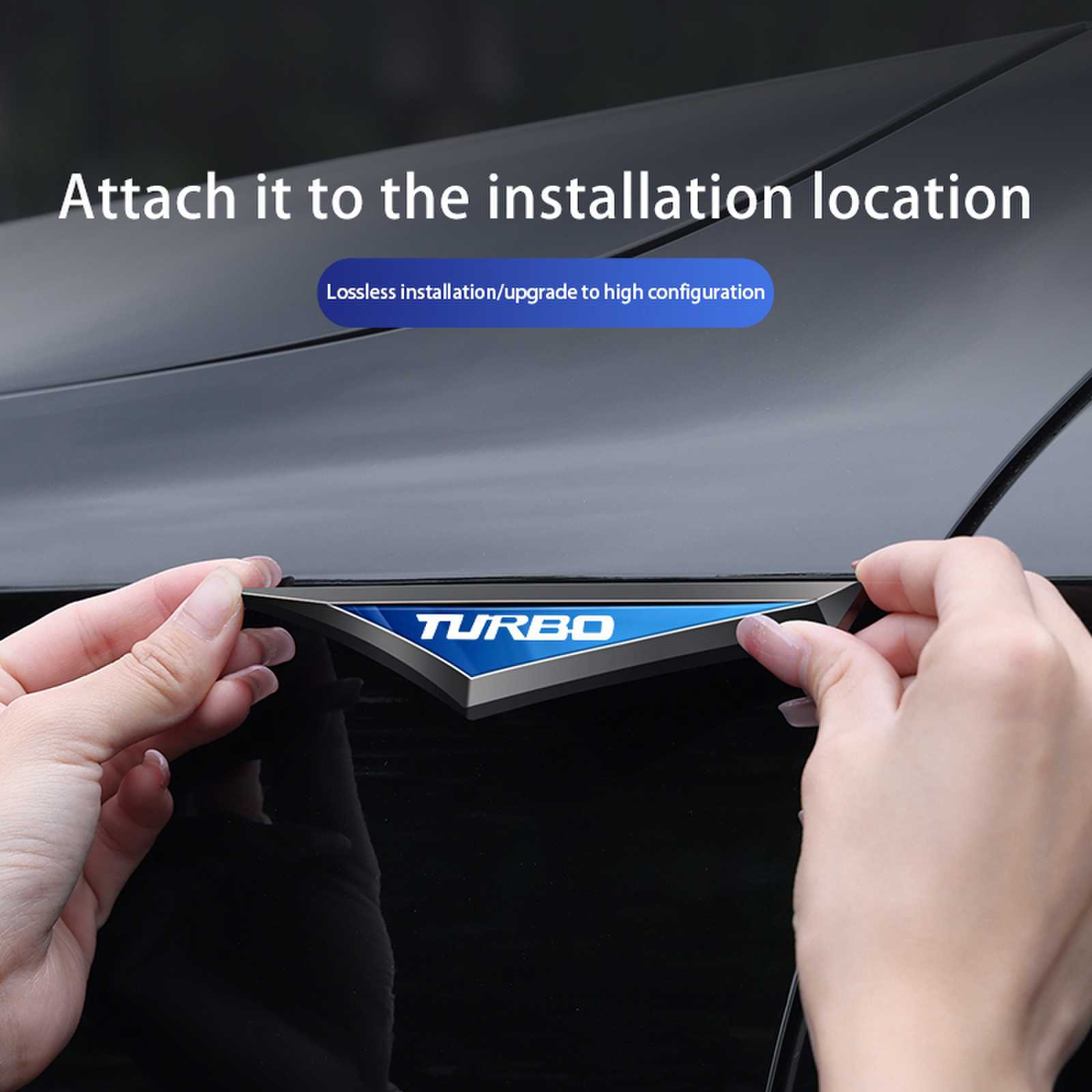 새로운 패션 터보 로고 자동차 금속 스티커, 자동차 문 - Car Accessories Unique 리뷰 및 가격