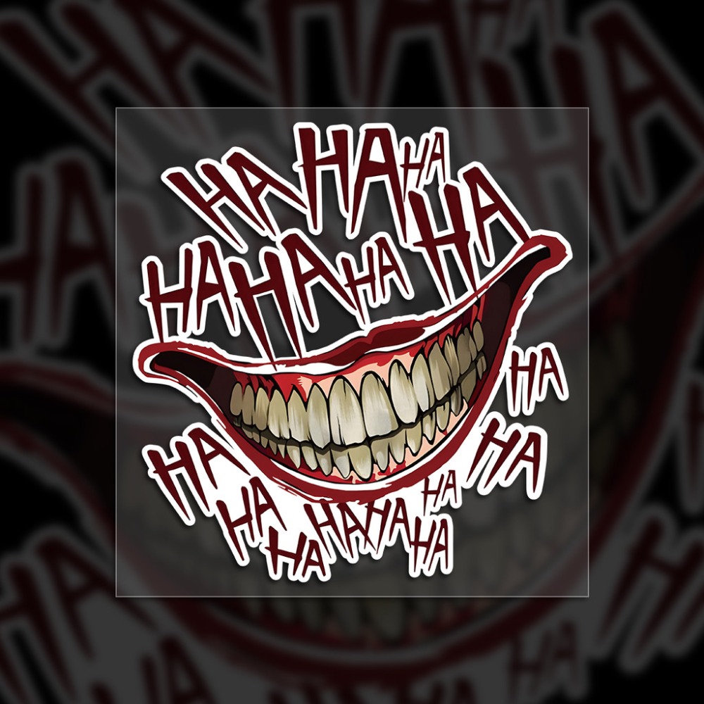 JDM Clown Mouth HAHAHA 오토바이 스티 - Car Accessories Joker 리뷰 및 가격