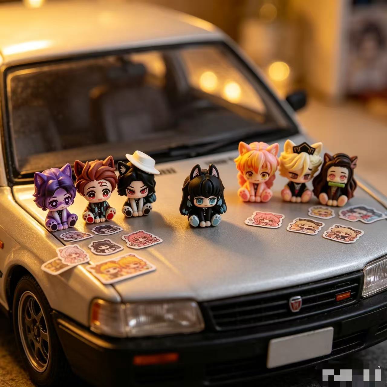 귀여운 치비 피규어 데몬 슬레이어 자동차 장식품, 미니 - Car Accessories Decoration 리뷰 및 가격