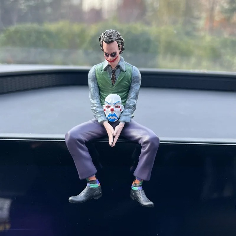 10cm 루프 장식 조커 히스 레저 앉아있는 자세 피규 - Car Accessories Joker 리뷰 및 가격