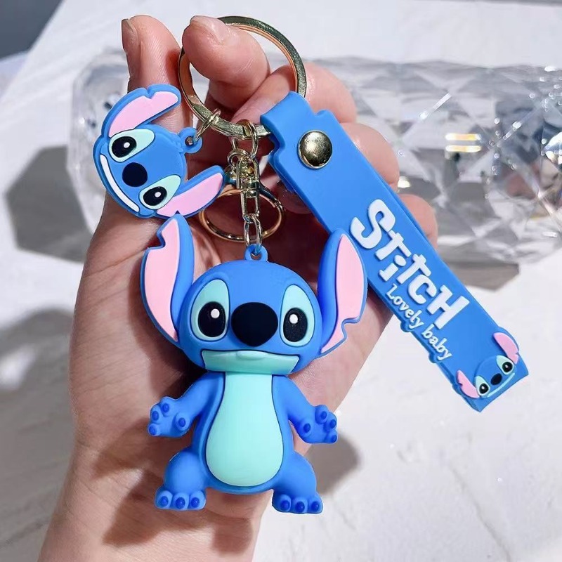 카와이 릴로 & 스티치 장난감 키체인 애니메이션 스티치 - Car Accessories Girly 리뷰 및 가격