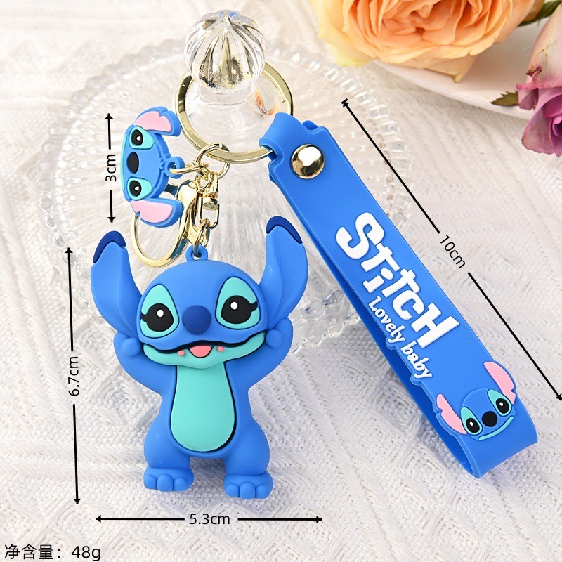 카와이 릴로 & 스티치 장난감 키체인 애니메이션 스티치 - Car Accessories Girly 리뷰 및 가격