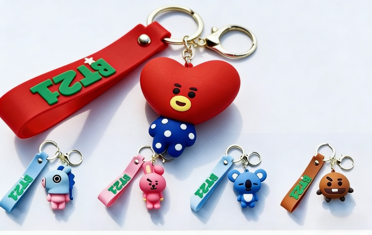 새로운 BT21 코야 RJ 슈키 쿠키 타타 치미 망 키 - Car Accessories Company 리뷰 및 가격