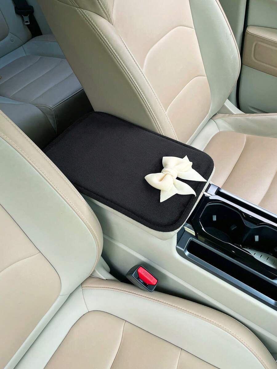 1개입 리본 장식 자동차 팔걸이 박스 패드, 창의적인  - Car Accessories For Women 리뷰 및 가격