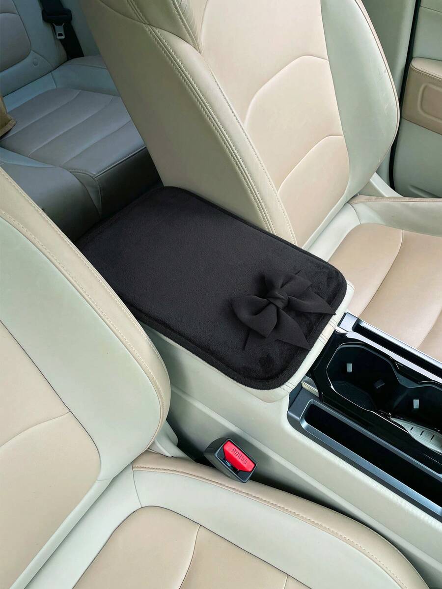 1개입 리본 장식 자동차 팔걸이 박스 패드, 창의적인  - Car Accessories For Women 리뷰 및 가격