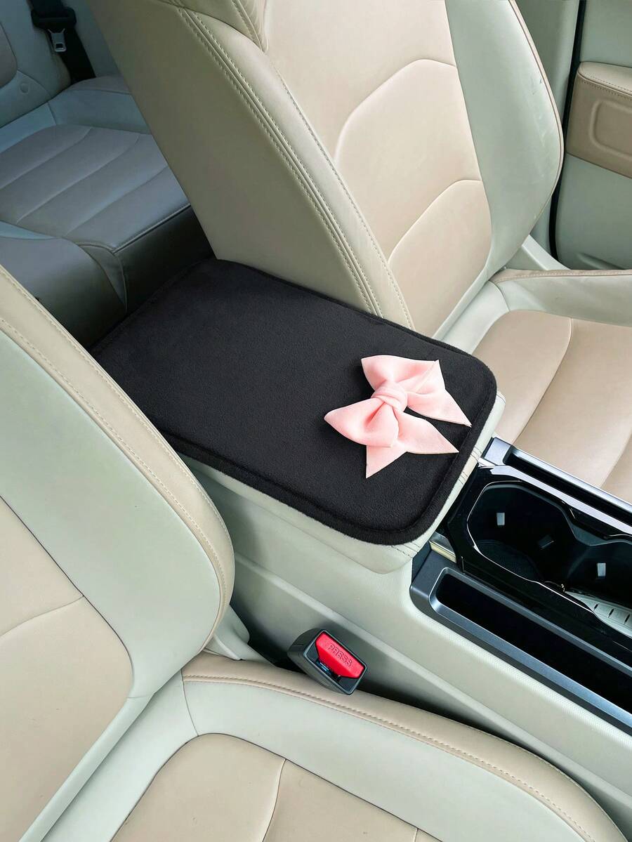 1개입 리본 장식 자동차 팔걸이 박스 패드, 창의적인  - Car Accessories For Women 리뷰 및 가격