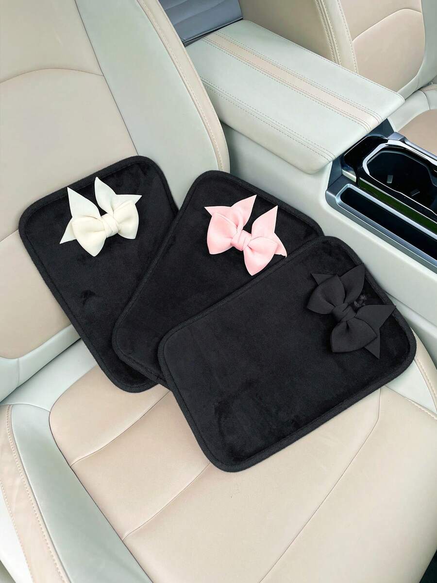 1개입 리본 장식 자동차 팔걸이 박스 패드, 창의적인  - Car Accessories For Women 리뷰 및 가격