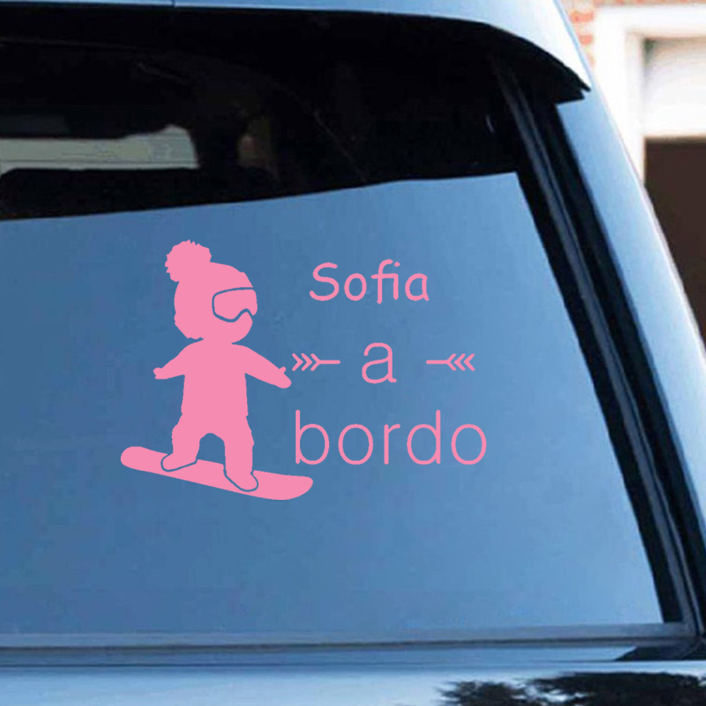 1pc 비닐 아기 bordo 다채로운 자동차 스티커 자 - Car Accessories Decoration 리뷰 및 가격