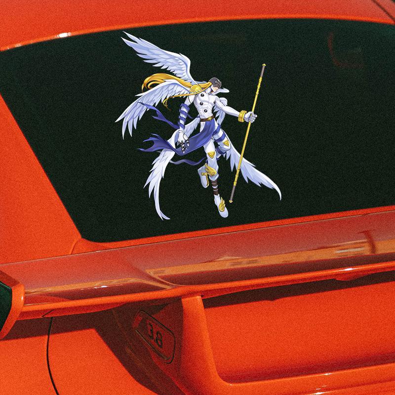 디지몬 자동차 스티커 귀여운 패션 만화 크리 에이 티브 - Car Accessories Decoration 리뷰 및 가격