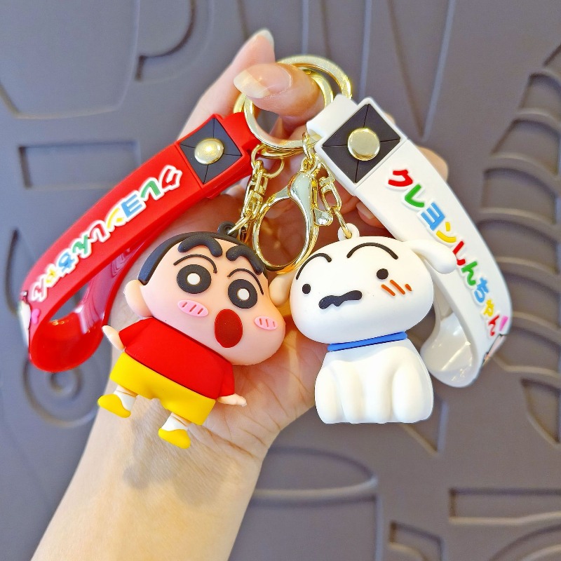 새로운 핫 크레용 신짱 애니메이션 피규어 만화 키체인  - Car Accessories Decoration 리뷰 및 가격