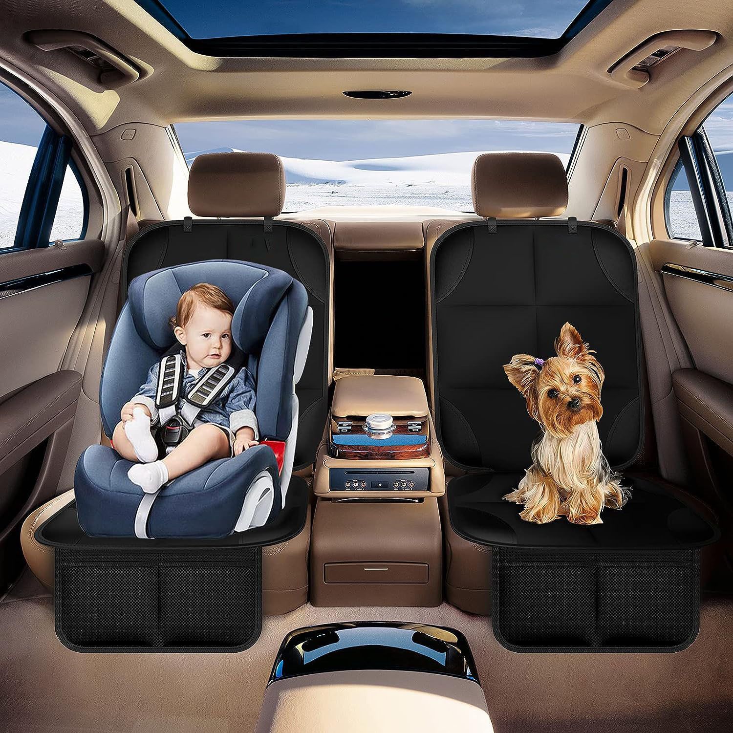 아기 카시트 보호 커버 패브릭 카시트 커버 메쉬 백 포 - Car Accessories For Baby 리뷰 및 가격