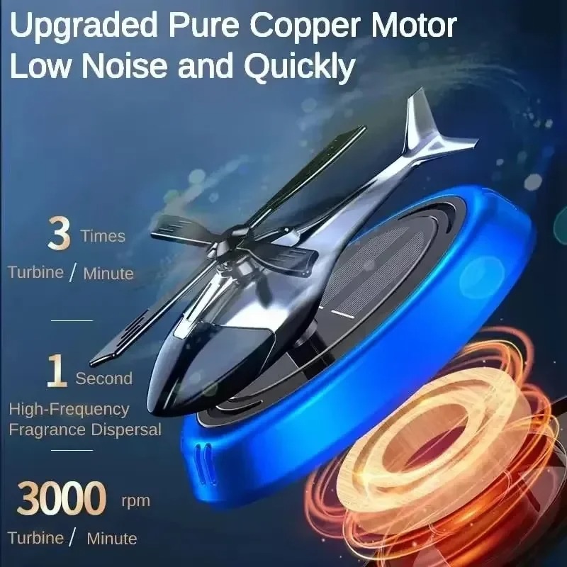 태양광 헬리콥터 자동차 방향제 회전 프로펠러 자동 향수 - Car Accessories For Interior 리뷰 및 가격