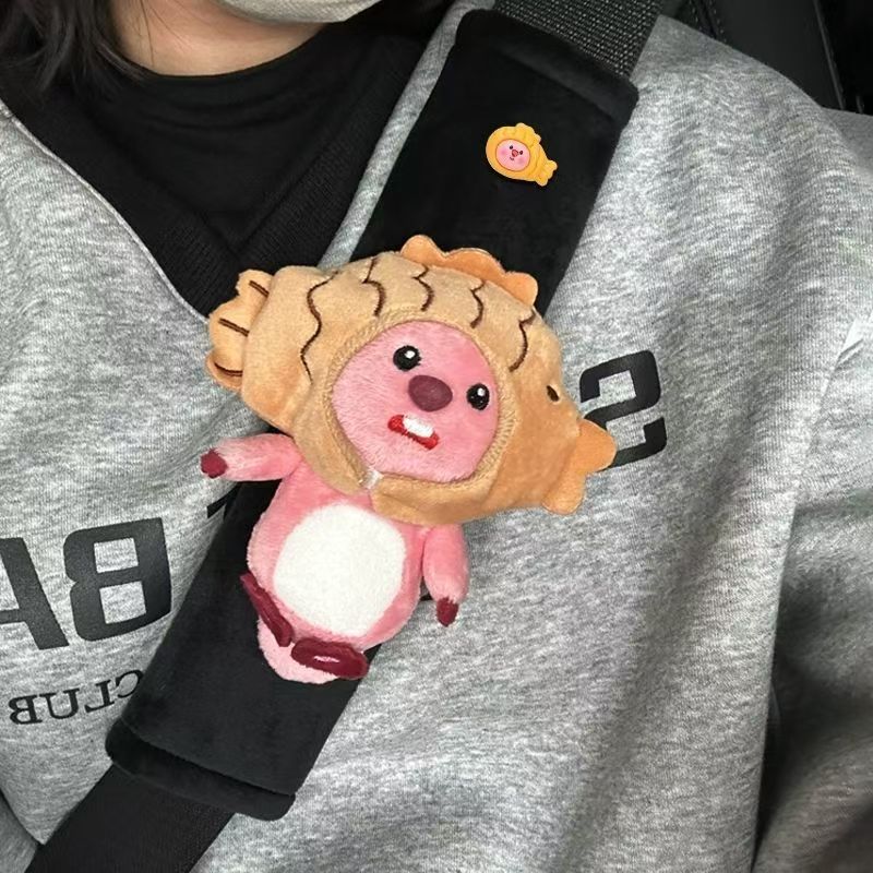카시트 안전벨트 장식 플러시 비버 블랙 안전벨트 어깨  - Car Accessories Girly 리뷰 및 가격